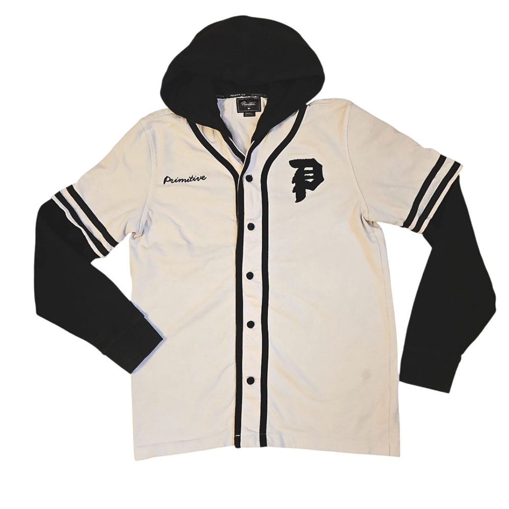 Primitive Two-Fer Baseball Jersey White Size S